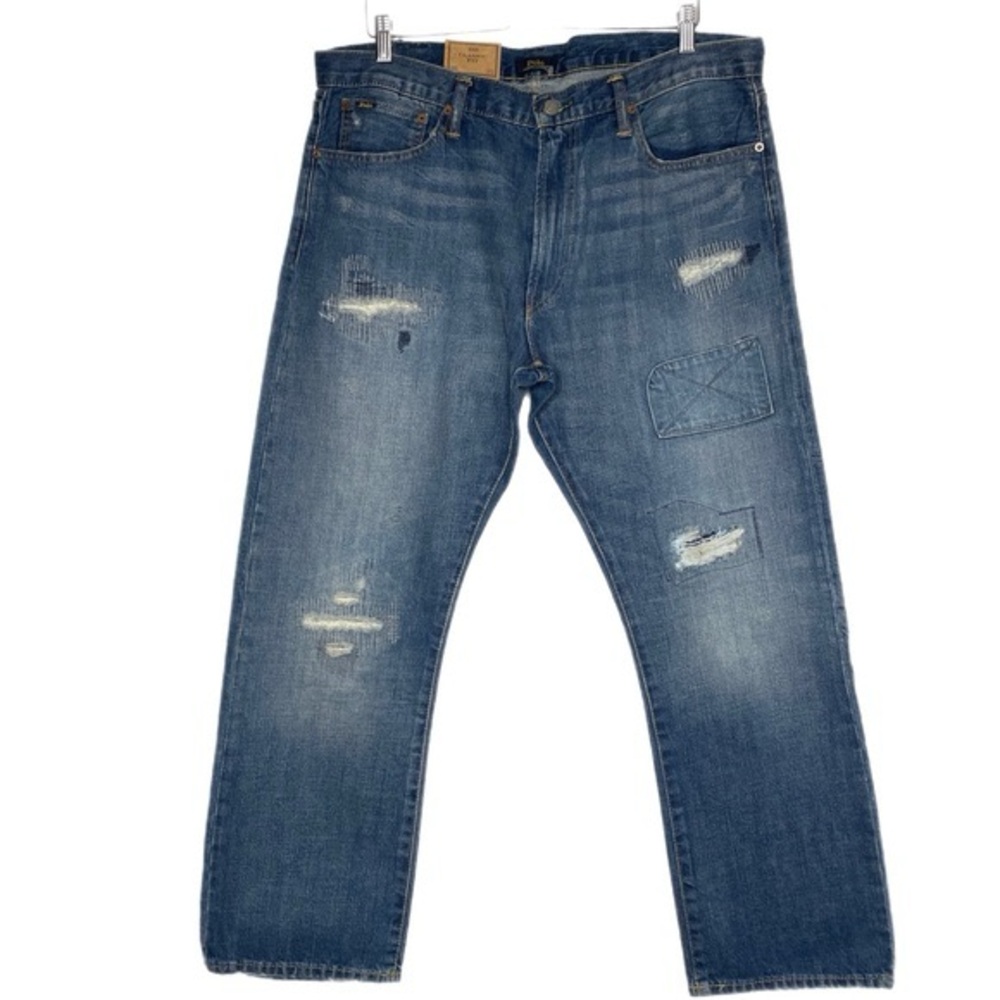 Polo Ralph Lauren Classic Fit Patch Jeans Sz 38x32